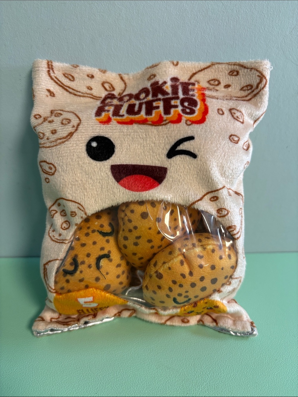 Cookie Fluffs Snack Cookie Bag Plush Stuffed Food, Kids Plush Toys